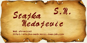 Stajka Medojević vizit kartica